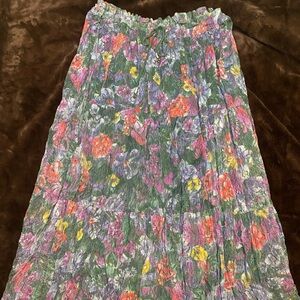 Whimsical Floral Vintage Le Mieux Lace Maxi Skirt Sz 3x - GREAT CONDITION!